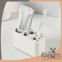 【ถูกที่สุด】RABITO【KM825】 ชุดอุปกรณ์แปรงฟัน ที่วางแปรงสีฟัน ที่ใส่แปรงฟัน