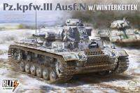 Takom 8011 135 pz.kpfw.iii ausf.n พร้อมชุดโมเดลโซ่ฤดูหนาว