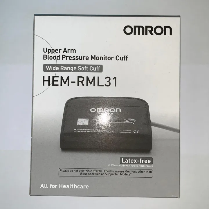Omron Upper Arm Blood Pressure Monitor Wide Range Soft Cuff HEM RML31