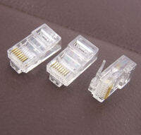 ขั้วต่อ RJ45ใหม่1000ชิ้นหัวคริสตัลเครือข่ายแปดแกนสาย8P8C COB คริสตัลขายส่งพิเศษจุดเชื่อมต่อส่วนประกอบรัสเซีย