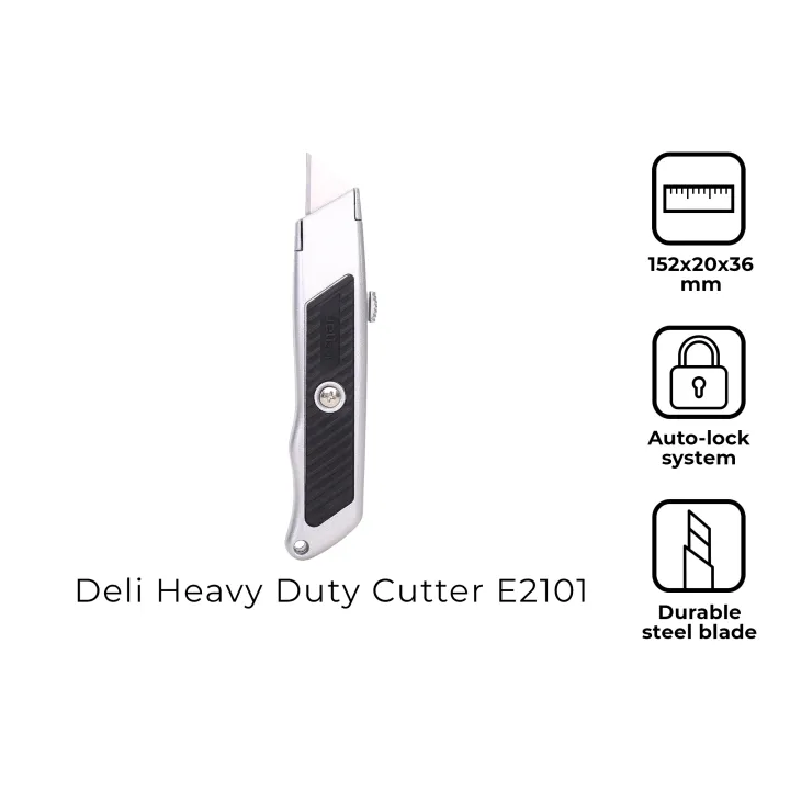 Deli Desktop Supplies Heavy Duty Cutter or Utility Knife Expert E2101 [75322101] Lazada PH