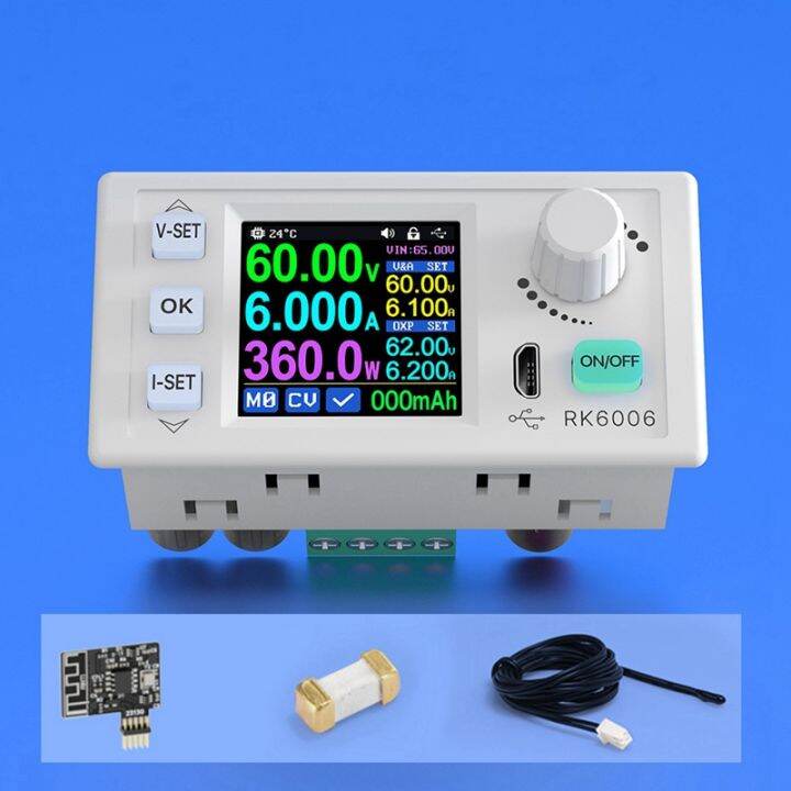 rk6006-bt-digital-control-power-supply-buck-converter-60v-6a-4-digit-comm-adjustable-dc-to-dc-step-down-voltage-bench