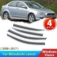 Deflectors for Mitsubishi Lancer EX 2008~2017 Galant Fortis Acessories Car Windowa Visor Rain Eyebrow Guard Auto Protector Cover