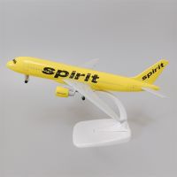 20cm Alloy Metal USA Air Spirit Airbus 320 A320 Airlines Diecast Airplane Model Plane Aircraft Air Plane Model w Wheels Holder