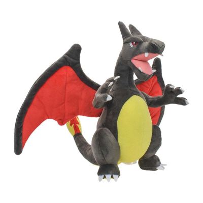 SUPERRR ของขวัญเด็ก สำหรับเด็ก ผ้าฝ้าย ของตกแต่งบ้าน หมอนตุ๊กตา Charizard เงา ตุ๊กตาตุ๊กตา ของเล่นตุ๊กตา Charizard เงา XY ไฟมังกรยัดของเล่น ของเล่นตุ๊กตาโปเกมอน