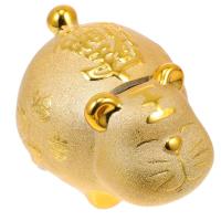 1pc Golden Glazed Porcelain Piggy Bank Tiger Shape Money Box 2022 Tiger Lucky Figurine Ornaments Coin Storage Container Coin Pot