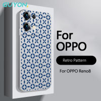 Guyon สำหรับ  เสค OPPO Realme C30 C35 C33 C31 Narzo 50 realmne 9 pro + ออกแบบใหม่ Soft Case รูปแบบวินเทจ TPU Matte Silver Frosted All Pack Anti Drop