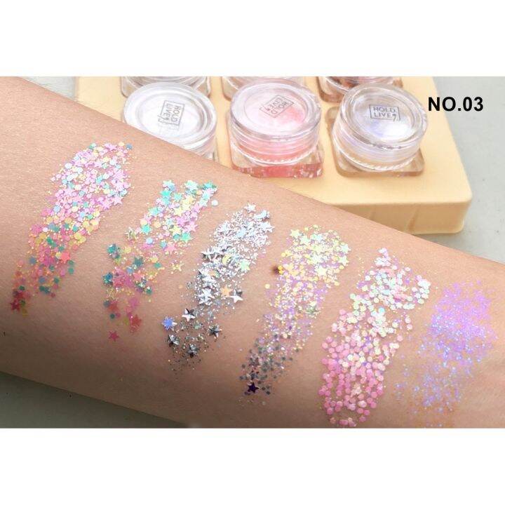 holdlive-dazzle-color-jelly-eyeshadow-cream-glitter-eye-makeup-เทรนด์แต่งตาวิ้งวับ-ของแท้-พร้อมส่ง