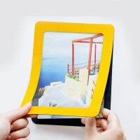 【ELE Photo frame】กรอบรูปแม่เหล็กที่มีสีสัน12x16ซม. กรอบรูปแม่เหล็ก PVC 160มม. X 120มม. กรอบรูปแม่เหล็ก1ชิ้น/เซ็ต