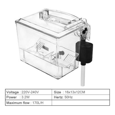 กล่องแยกห้อยไฟฟ้ากล่องแยกพิพิธภัณฑ์สัตว์น้ำภายนอกพร้อมการแยกปั๊มน้ำปลาหางนกยูงสำหรับเด็กการเพาะพันธุ์ปลากล่องใส่เบ็ดตกปลา G 201
