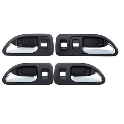 Car Door Handles Chrome Interior Inside Inner Front Rear Driver Passenger Side for Honda Accord 1994-1997