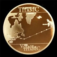 New Product 1PCS Jewelry Finding Components Commemorative Coin Titanic Ship Incident Collection BTC Bitcoin Arts Gifts