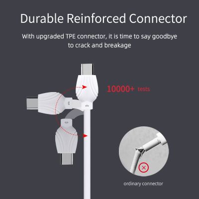 Awei CL-62 Metal Cable USB Type C Data Cable 2.4A Max Fast Quick Charging Cables Cable for Phone Xiaomi