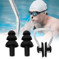 ♂♗✷ Swimming Nose Clip Earplug Earplugs Set Waterproof Swim Earplugs Soft Silicone Prevention Nose Clip Earplugs Diving Apparatus