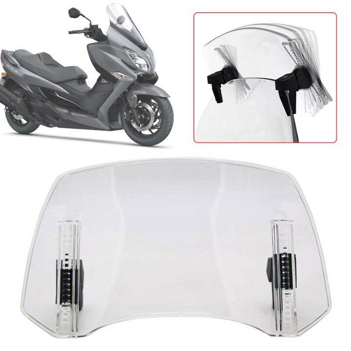 Adjustable Windscreen Windshield Extension Spoiler Wind Fit for SUZUKI