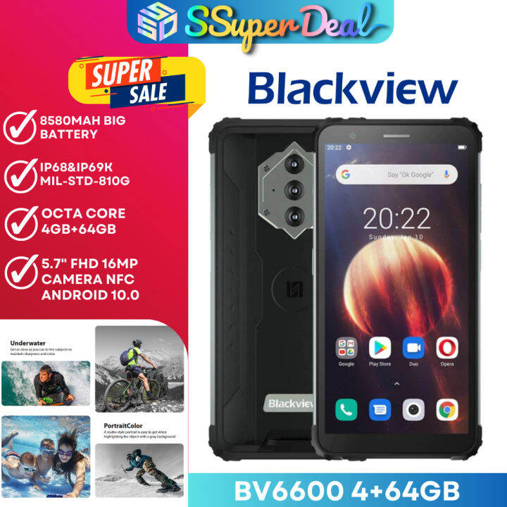 Blackview BV6600 Pro Thermal Rugged Phone, 4GB+64GB IP68/IP69K/MIL-STD ...