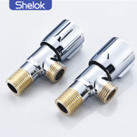 Shelok Wholesale ss angle valve faucet bathroom accessories water multi function ss toilet angle valve