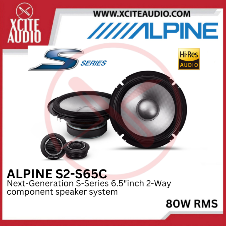 Alpine S2-S65C Next-Generation S-Series 6.5"inch 2-Way component ...