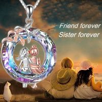 Friends Sister Necklaces Wedding Beautiful Jewelry Pendants Birthday Gifts for Best Friends Wedding Engagement Jewelry Crystals
