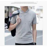 yycmnHotSaleReadyStockFashion short-sleeved mens Polo Fir cartoon pattern Slim fit