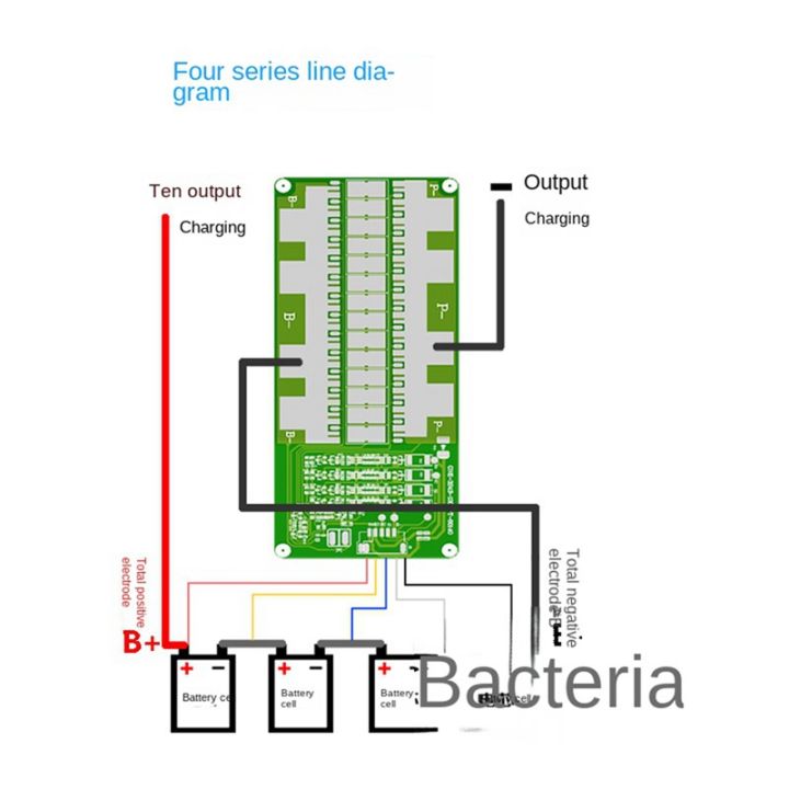 บอร์ดป้องกันแบตเตอรี่-4s-12v-lifepo4-พร้อมที่ชาร์จ-150a-100a-แบบพกพา-สําหรับรถยนต์