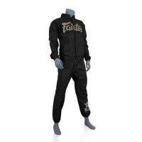 Fairtex Sauna Sweat Suit  VS3 Vinyl Black-Brown logo weight cuts before fights ( S,M,L,XL,XXL ) ชุดลดน้ำหนักนักมวย แฟร์แท้กซ์ ไวนิล ของแท้จากโรงงาน