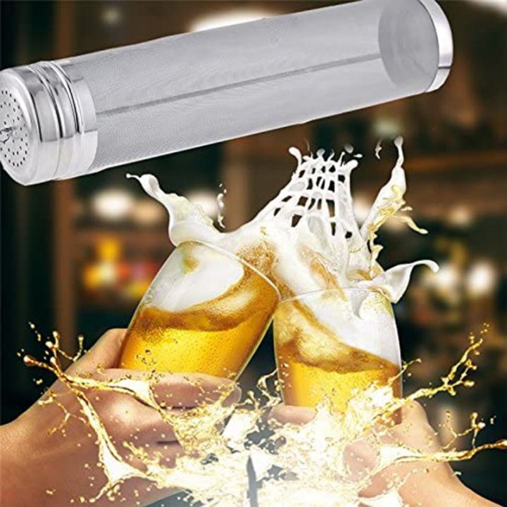 beer-dry-hopper-filter-300-micrometre-mesh-stainless-steel-hop-strainer-cartridge-homebrew-hops-beer-amp-tea-kettle-brew-filter