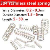 ▬ 304 Stainless Steel Compression Spring Return Spring Steel Wire Diameter0.2 0.3mm Outside Diameter1.5 6mm 10 Pcs