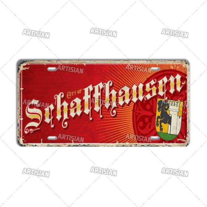 artisian-swiss-landmark-license-plate-city-metal-tin-plaque-car-metal-sign-wall-decor-garage-bar-pub-club-hotel-cafe-kitchen-power-points-switches-s