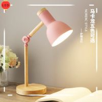 ๑✱♈ Modern Table Lamp for Bedroom Bedside Lamp Nordic Led Desk Lamp Kids Student Study Reading Lamp Office Reading Study Lamp E27 US Plug Adjustable Desk Lamp