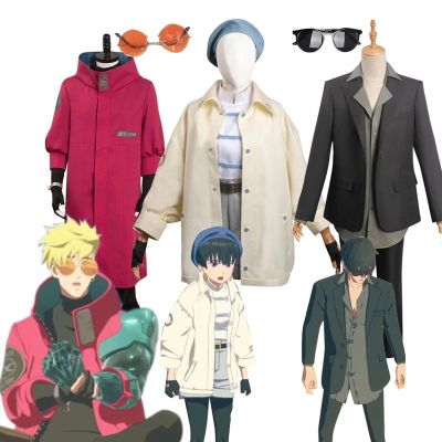 HZ TRIGUN STAMPEDE Cosplay Vash Stampede Meryl Wolfwood Coat Pants Costume Outfits Anime Suits Halloween Party ZH