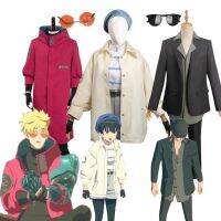 อะนิเมะ Tri Vash The Stampede ชุดคอสเพลย์ Fantasia Man สีแดงเสื้อแจ็คเก็ตกางเกงคอสเพลย์เครื่องแต่งกายชุด Halloween Costume