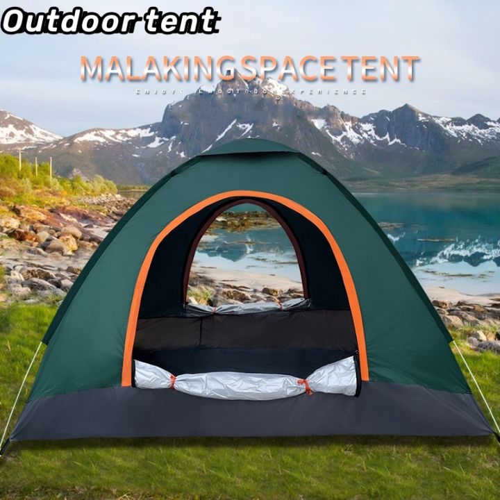 Camping Tent Family Tents UV Resist 4 Persons Fully Automatic Tent ...