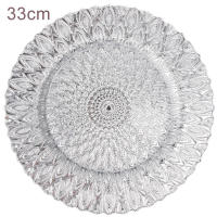 Flower Shape Glass Storage Trays Plating Irregula Color Plate Snack Dessert Tray Jewelry Display Plate Fruit Golden Tableware