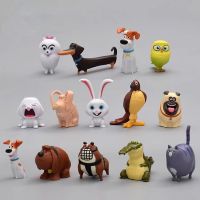 Action FiguresZZOOI Cartoon Anime Rabbit Snowball Animals Dog Pet Secret Action Figures Toys PVC Collection Model Dolls Decor Kids Birthday Gifts Action Figures