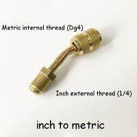 เครื่องมือทำความเย็น1ชิ้นตัวชี้วัดตัวแปลงระบบ Dg4นิ้ว1/4เครื่องปรับอากาศข้อต่อท่อวาล์วนิรภัยทองแดงครัวเรือน