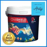 สีน้ำทาภายนอก DELTA ChillShield BASE B กึ่งเงา 1 แกลลอน (3.8 ลิตร)EXTERIOR WATER-BASED PAINT DELTA CHILLSHIELD BASE B 1GL SEMI-GLOSS **ด่วน สินค้าเหลือไม่เยอะ**