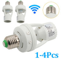 1-4 PC AC100-240V E27 SOCKET Converter พร้อม PIR Motion Sensor LED E27 ฐานโคมไฟอัจฉริยะสวิทช์หลอดไฟผู้ถือ-zakua