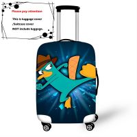 Cartoon Disney Phineas And Ferb Thicken Luggage Suitcase Protective Cover Protect Dust Bag Trolley Cover Travel Accessories