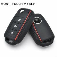 dttin Silicone Car Key Case For VW POLO Bora Beetle Tiguan Passat Golf Jetta Eos For SKODA Fabia Octavia Remote Fob Shell Cover 701