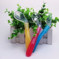 Spoon Silicone Baby Feeding Spoon  Newborn Baby Spoons Soft Safety Utensils Patchwork baby Children Tableware Utensils Spoon Bowl Fork Spoon Sets