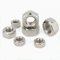 เกรด8.8 Hexagon Nut ความแข็งแรงสูงชุบนิกเกิล Nut M2.5 M3 M4 M5 M6 - M20