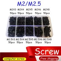 500Pcs M2/M2.5/M3 Screw Laptop Notebook Computer Screw Assortment Kit Using for IBM For HP For Dell Hardware Parts PCB board Nails Screws  Fasteners