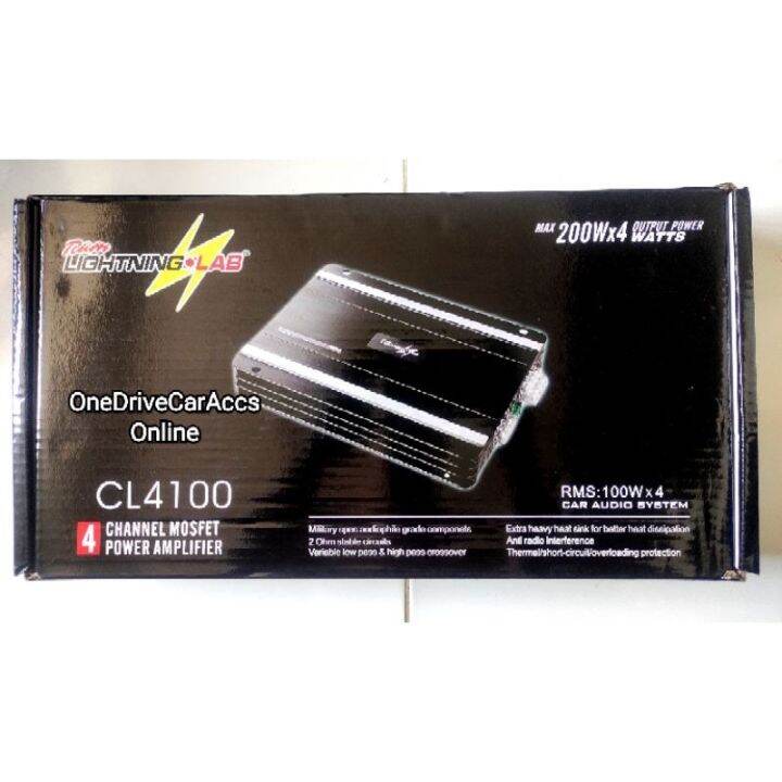 Team Lightning Lab CL4100 ( 4 Channel Amplifier ) Lazada PH