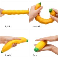 【CC】 Fidget Decompression Banana Squeeze Antistress Stress Prank Tricks Kids