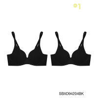 (แพ็ค 2 ชิ้น) Sabina เสื้อชั้นใน มีโครง รุ่น Perfect Bra รหัส SBXD94204 สีดำ