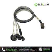 สายรับส่งข้อมูล data cable Internal MiniSAS HD SFF8643 to 4 SATA 1m. (ประกัน 1 ปี) / PC Gallery