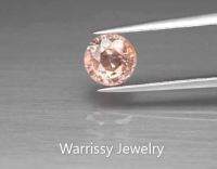 Natural Unheated !!! Round Padparadcha Color  Zircon 1.35ct 5.7mm   Africa