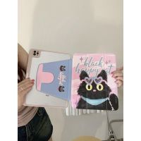 เคสแท็บเล็ตอะคริลิค ลายการ์ตูนแมว พร้อมช่องใส่ปากกา หมุนได้ 360 องศา สําหรับ Ipad 9th Generation 10.2 10th Generation 36.3 ซม. Air5 4 Pro11 9.7 10.5 mini6 8th 7th Generation