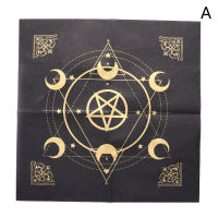 zuoyingdu064194 Tarots tablecloth Triple Moon pentaggrams แท่นบูชาผ้ากำมะหยี่ tarots ผ้า